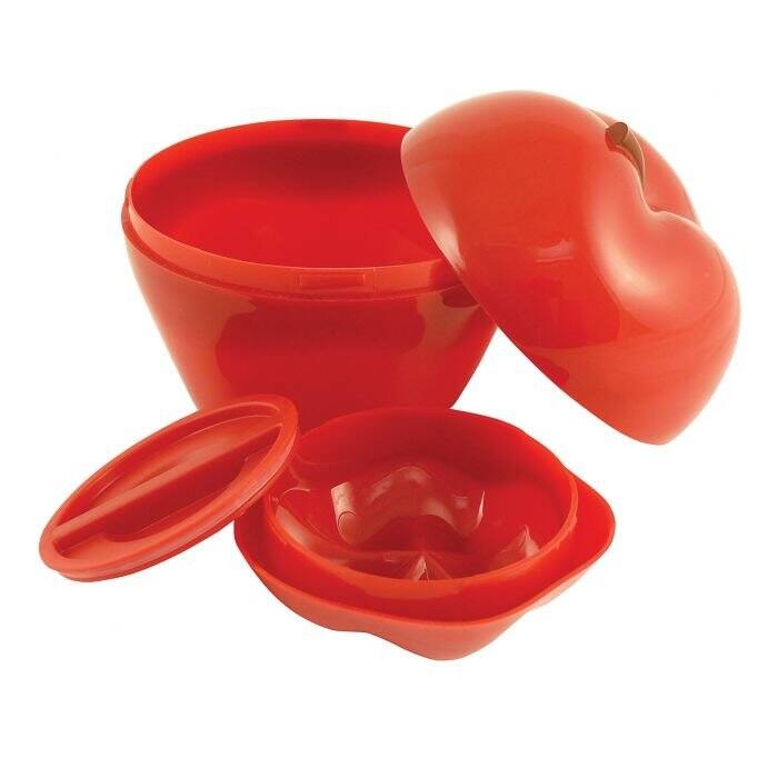Hutzler Apple & Dip To-Go Lunch Snack Storage Container