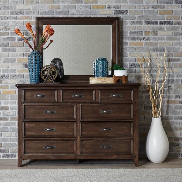 tobacco dresser Copper Grove Saddlebrook Tobacco Dresser & Mirror - Bed Bath & Beyond