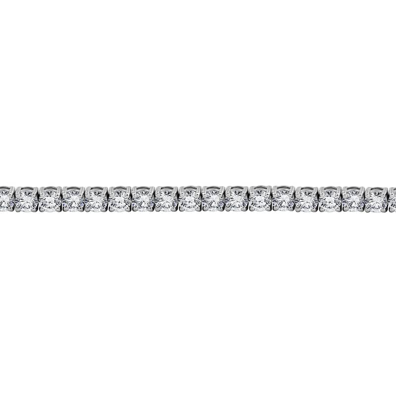 Auriya 14K Gold Lab Grown Round Diamond Tennis Bracelet 2.00 to 20.00 ct. tw. (E-F VS)