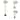 Bronze 3-piece Steel Lamp Set - 66'' H x 13'' W x 13'' D x 13'' W x 13'' D