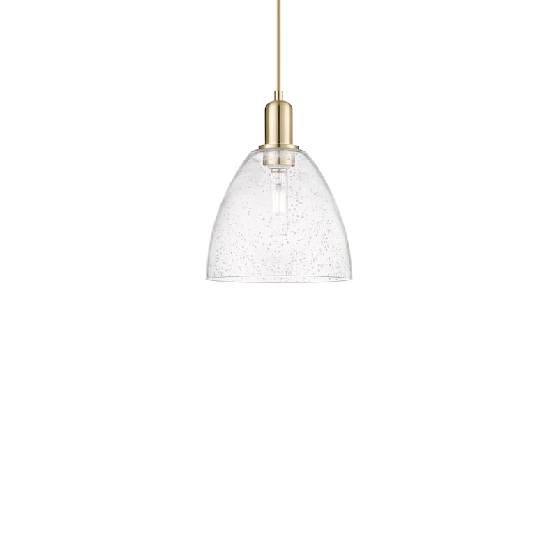 Innovations Lighting 716-1P-13-9 Bristol Pendant Bristol 9" Wide Mini - Champagne Bronze / Seedy