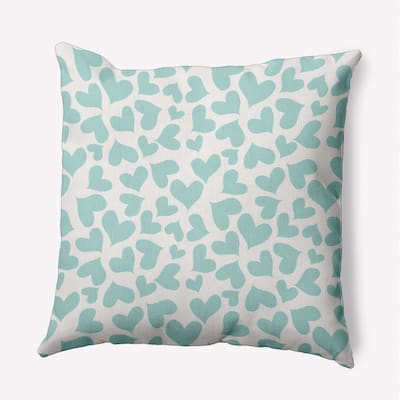 Patterned Hearts Valentine's Day Decorative Indoor Pillow