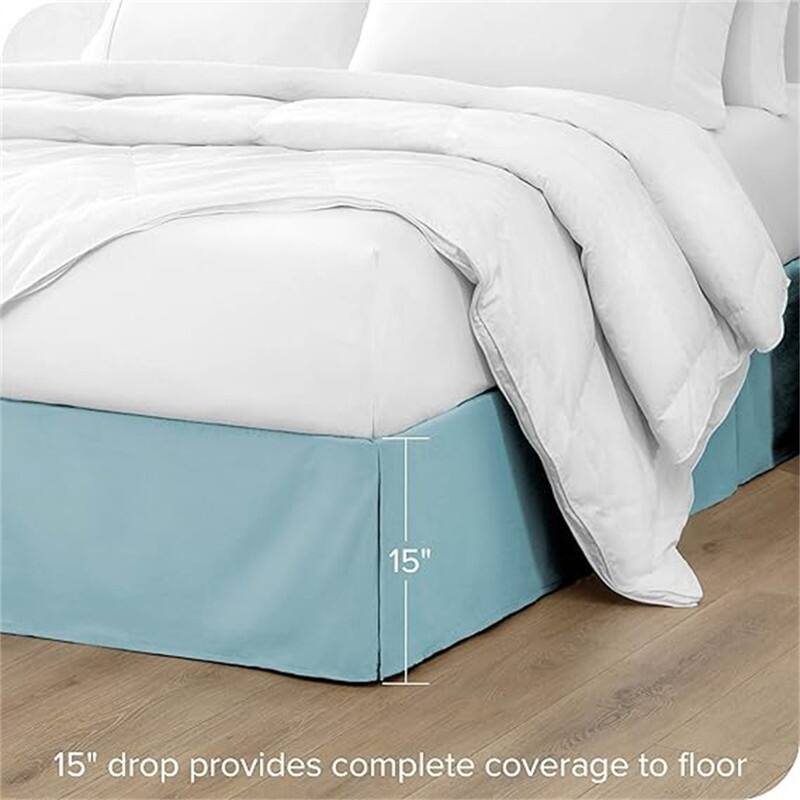 Pleated bed skirt