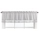 preview thumbnail 1 of 1, Grey Boho Bohemian Collection Window Curtain Valance - Solid Color Gray Farmhouse Chic Unisex Minimalist Cotton Gender Neutral