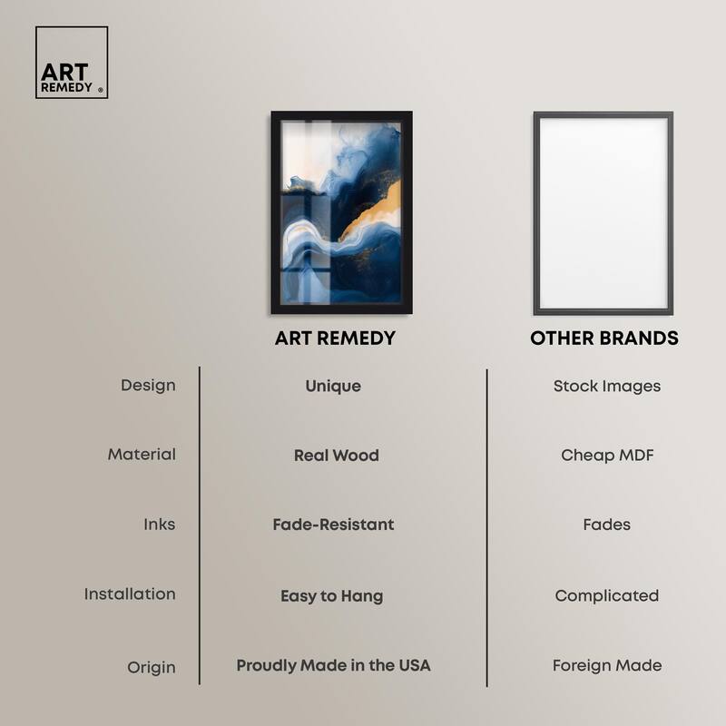Blue Deep III Shadowbox by Art Remedy