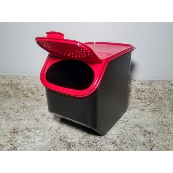 Tupperware Black Modular Mate Potato Smart Container Bed Bath