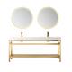 Option Brushed Gold / White