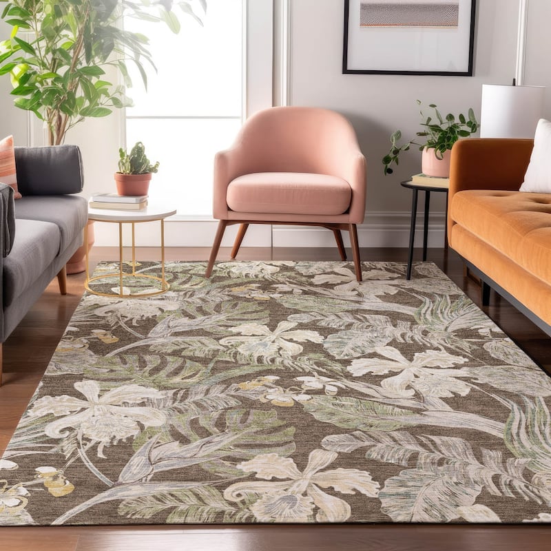 Premium Washable Super Soft Tropical Paradise Mayfield Rug