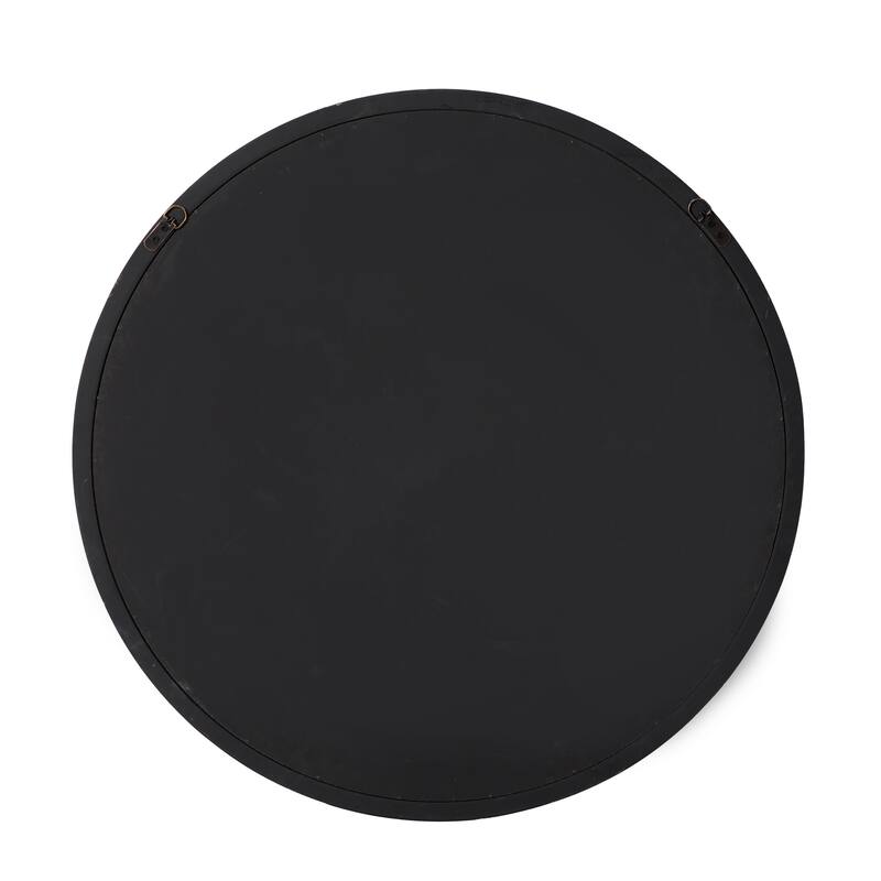 Black Wooden Room Wall Mirror