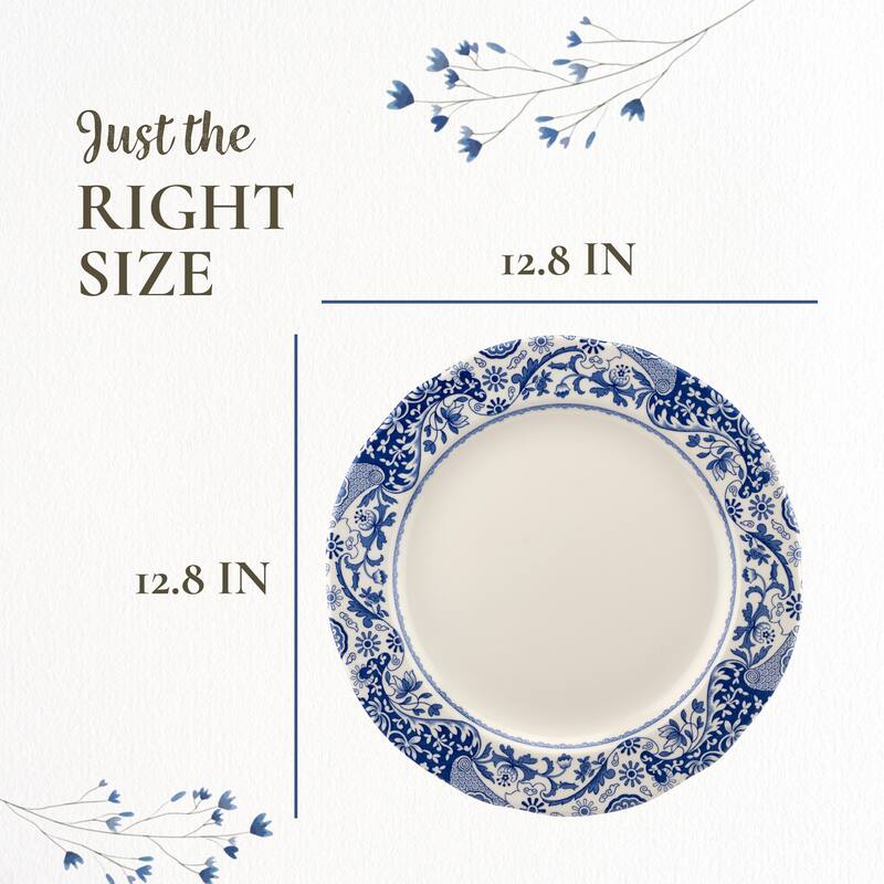 Spode Blue Italian Brocato Plate