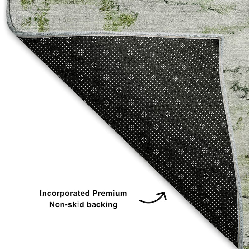 Premium Washable Super Soft Solid Abstract Mayfield Rug