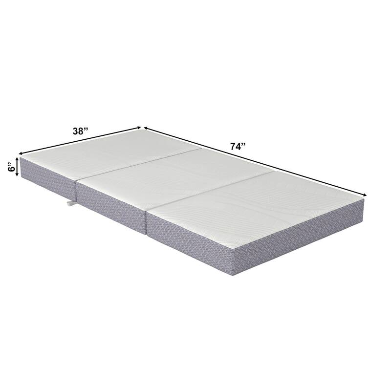 AFI, CoolSoft Size 6" Memory Foam Folding Mattress
