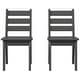 preview thumbnail 57 of 68, Polytrends Garden Party Kids Outdoor Dining Chair (Set of 2) Gray