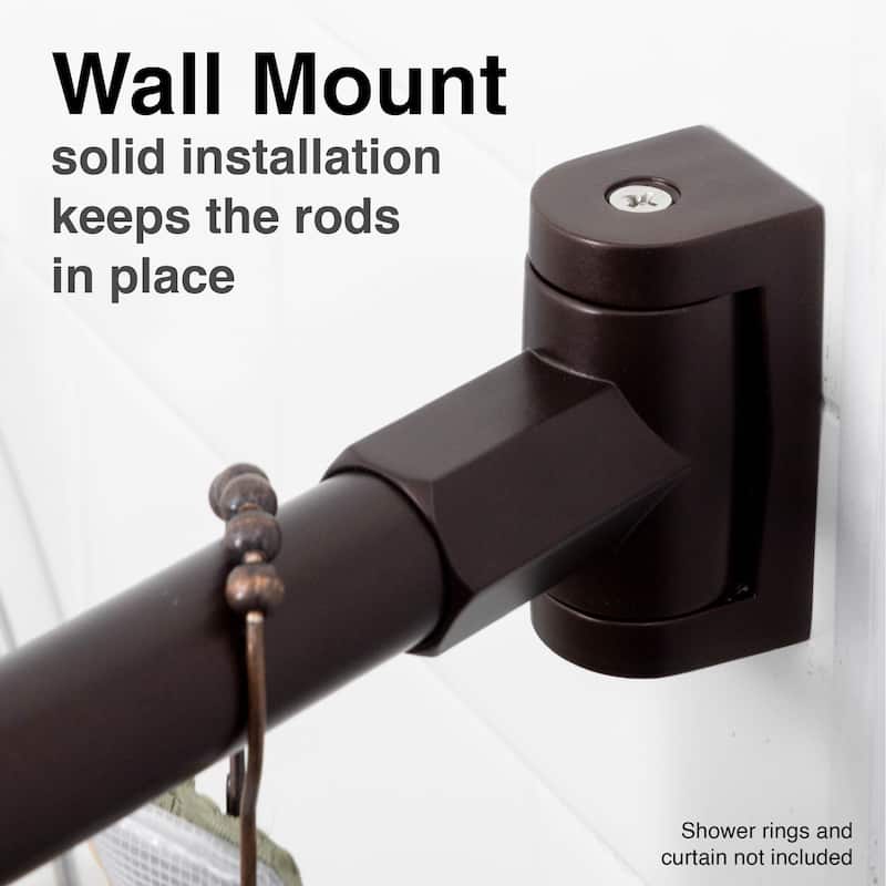 Curved Shower Curtain Rod Adjustable 36 to 61 inches by JS Jackson Supplies