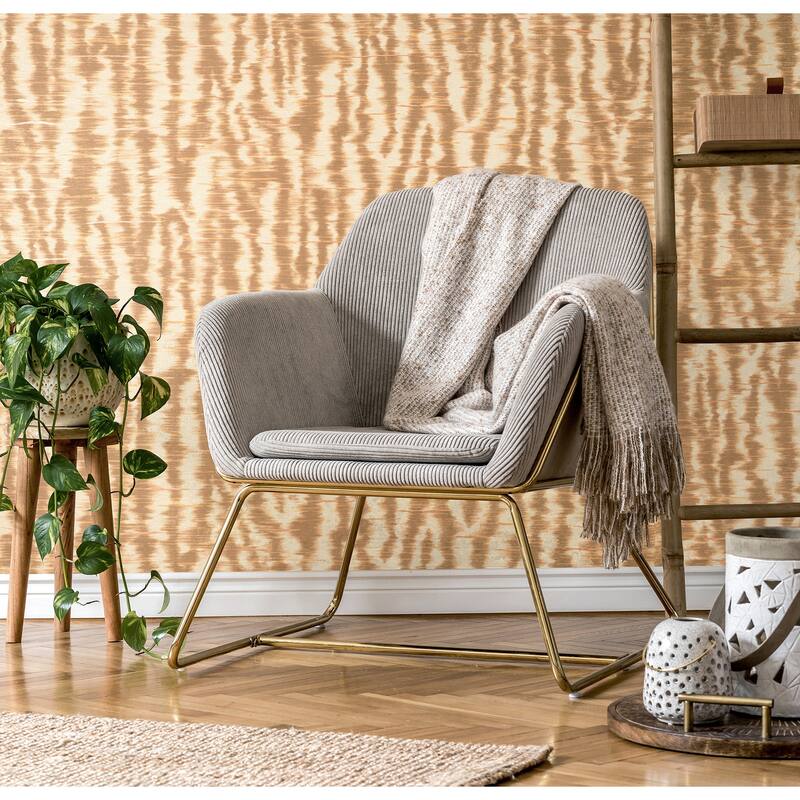 Fine Decor Hartmann Rust Stripe Texture Wallpaper