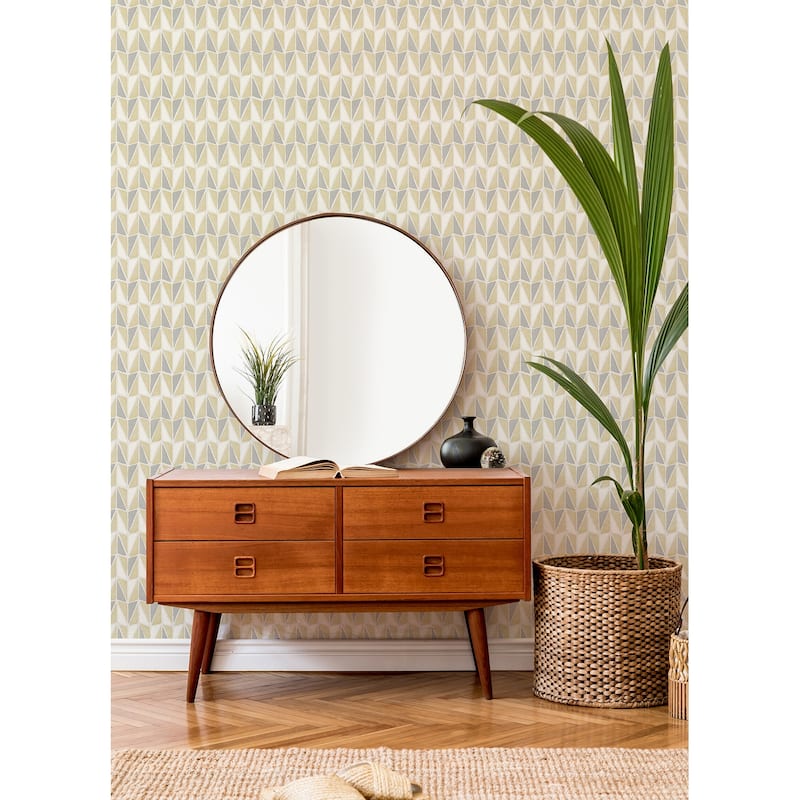 Scott Living Falkirk Yellow Peel and Stick Wallpaper