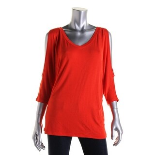 Red 3/4 Sleeve Shirts - Overstock.com Shopping - The Best Prices Online
