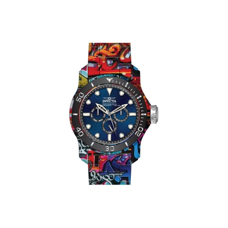 Invicta Men's 47856 Pro Diver Quartz Chronograph Blue, Black Dial Watch - Multi