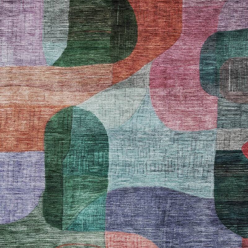 HomeRoots Abstract Transitional Rectangle Outdoor Rug