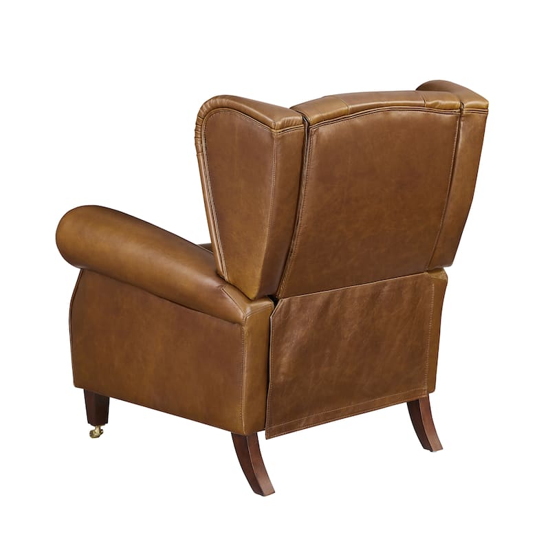 Art Leon Genuine Leather Recliner Lounge Chair