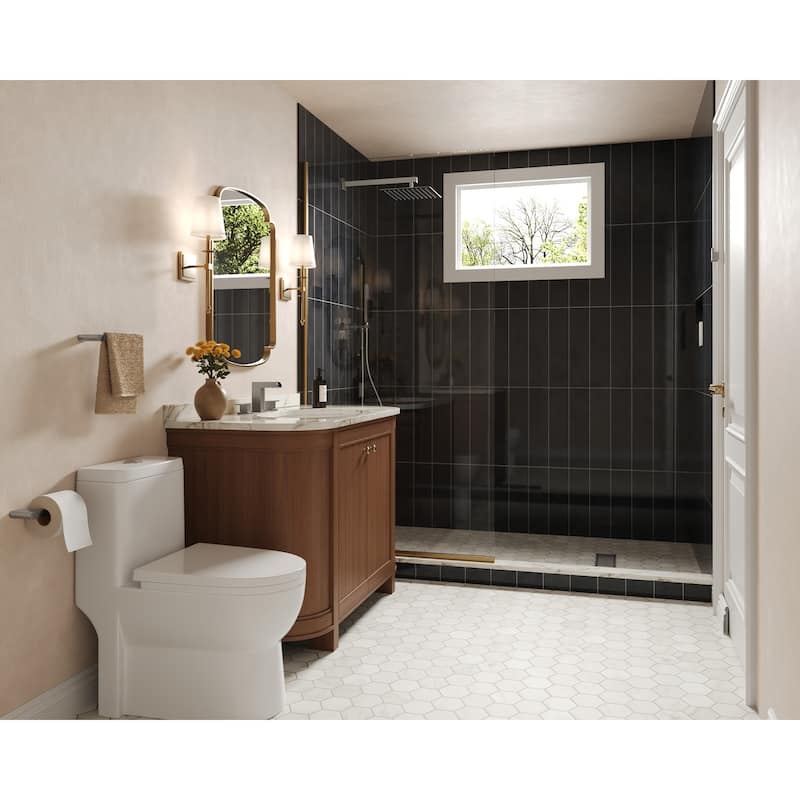GRANDJOY Shower System 10" High Pressure Rainfall Shower Head with Handheld Spray Combo