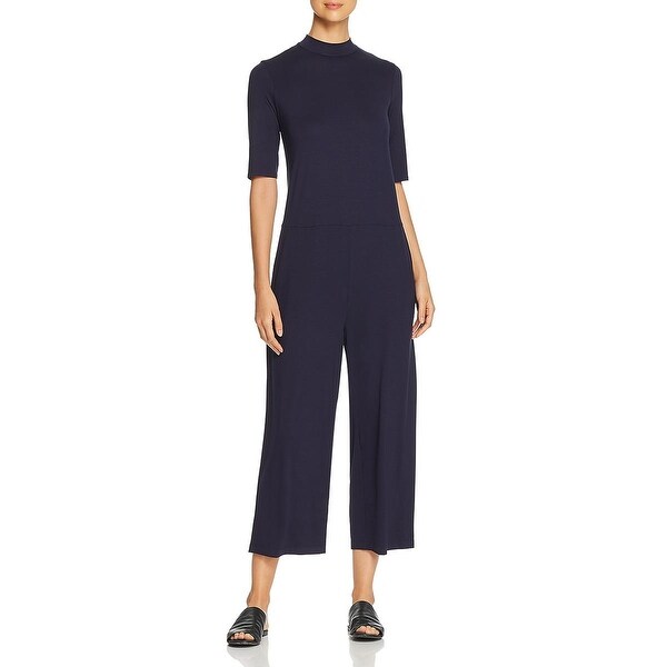eileen fisher mock neck jumpsuit