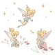 preview thumbnail 1 of 2, Bedtime Originals Disney Baby Tinker Bell Garden/Floral Wall Decals/Stickers