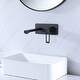 preview thumbnail 10 of 9, Stylish Single Handle Wall Mounted Bathroom Faucet Single Hole With Deck Plate