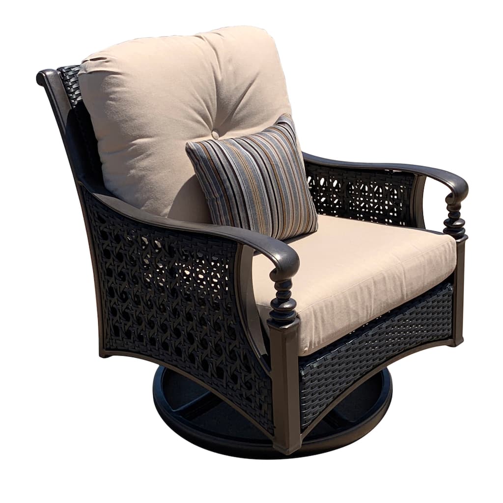 Monterey Patio Motion Swivel Rocking Club Chair
