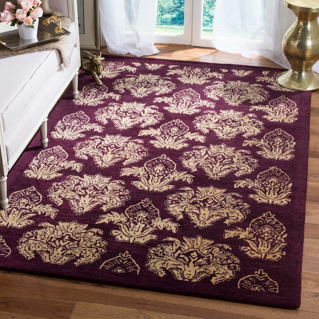 SAFAVIEH Handmade Metro Engracia French Country Floral Wool Rug