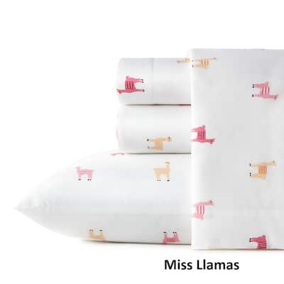 Poppy & Fritz Cotton Percale Printed Bed Sheet Sets