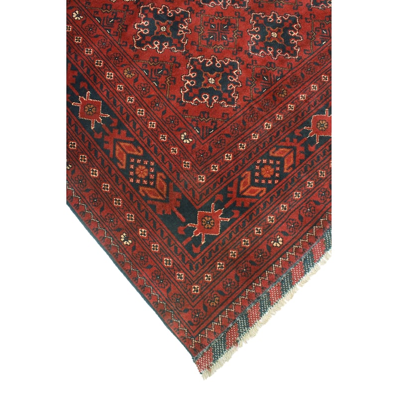 Khal Mohammadi Noslen Burgundy/Navy Rug - 7'11" x 11'3"