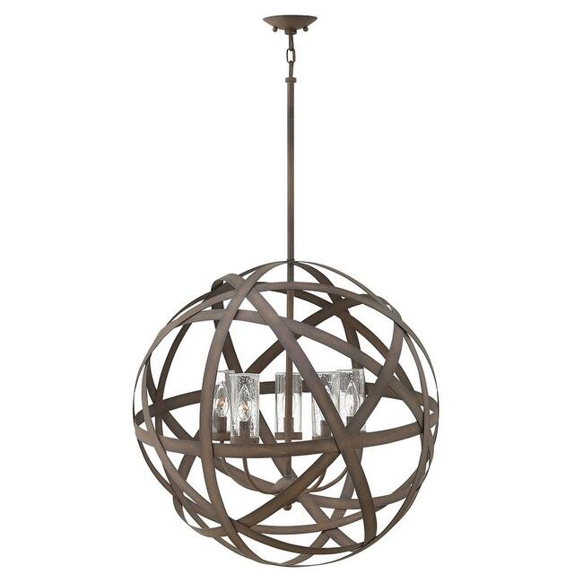 Hinkley Lighting Carson 120v 5 Light 27" Wide LED Open Air Outdoor - Vintage Iron