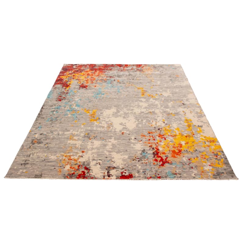 ECARPETGALLERY Hand-knotted Mystique Grey Wool Rug - 9' x 12' 2"