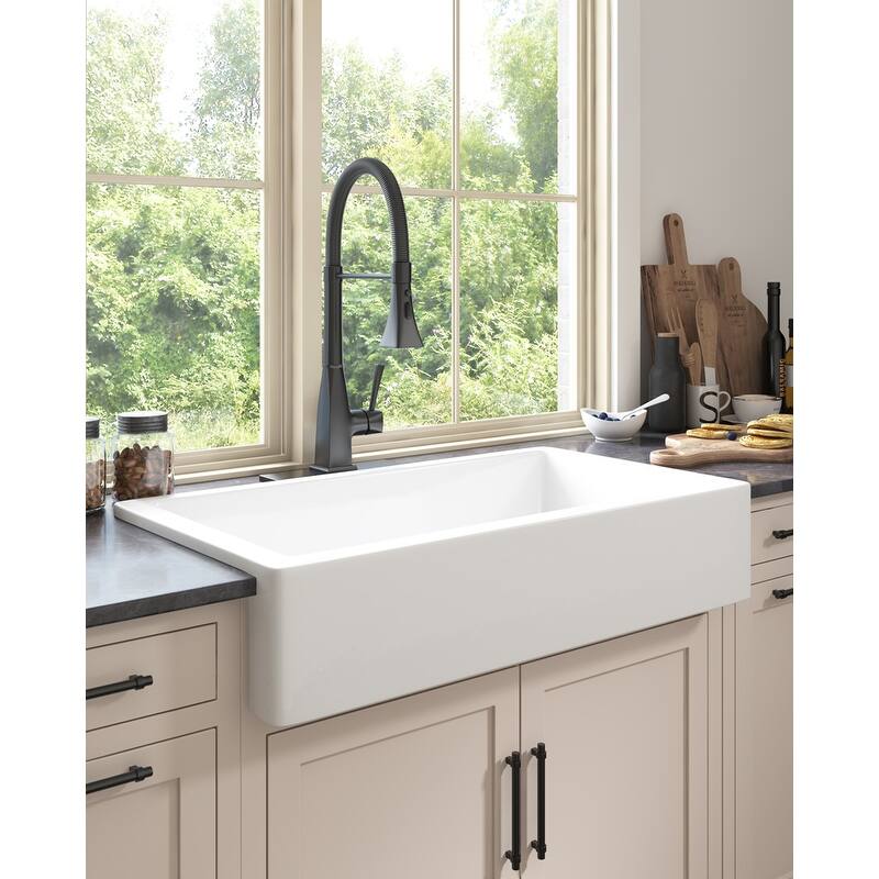 Farmhouse Sink Deep Apron Sink Undermount Kitchen Sink Single Farm Sink