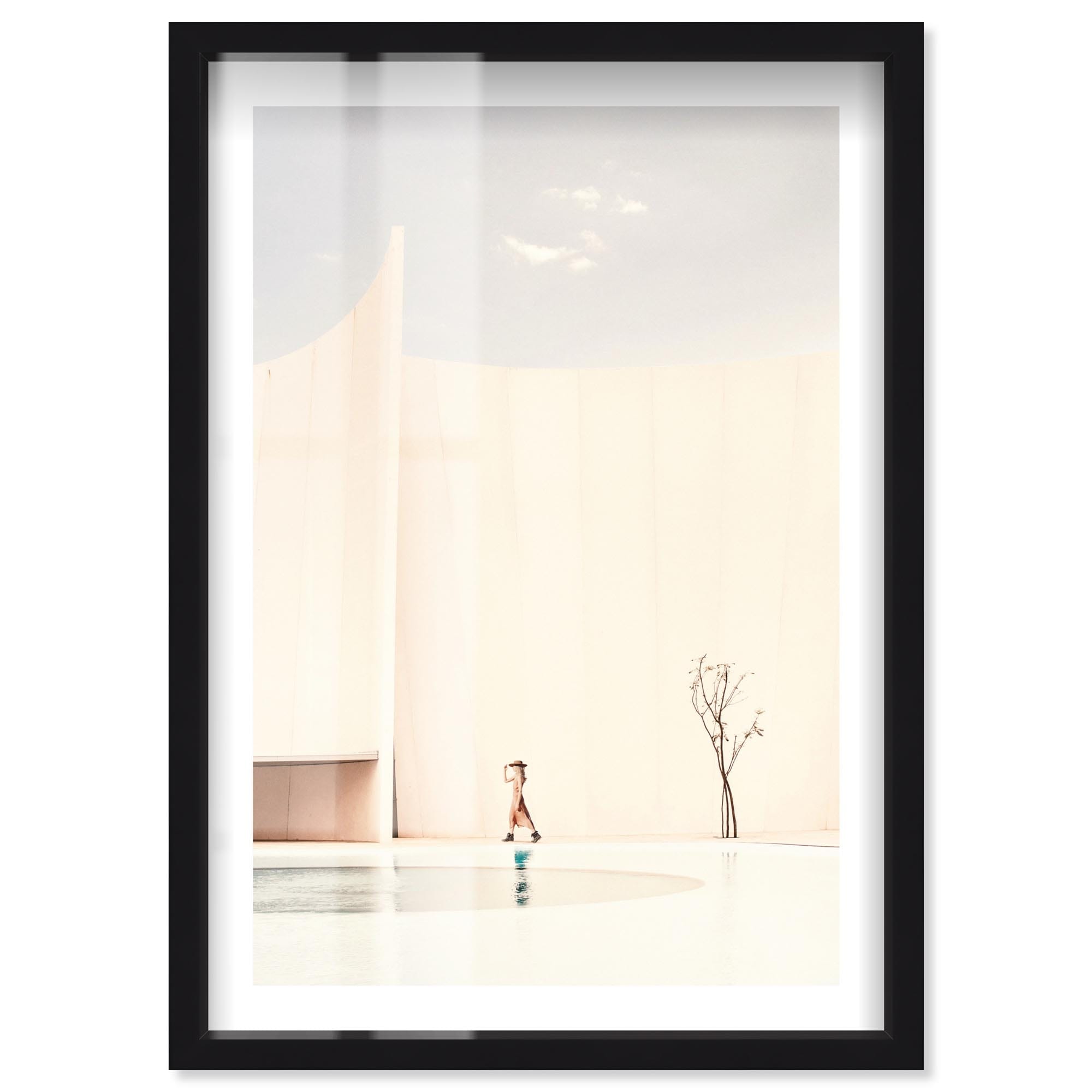 Modern Ranch Desert Wall Decor Shadowbox Print by Notoriart
