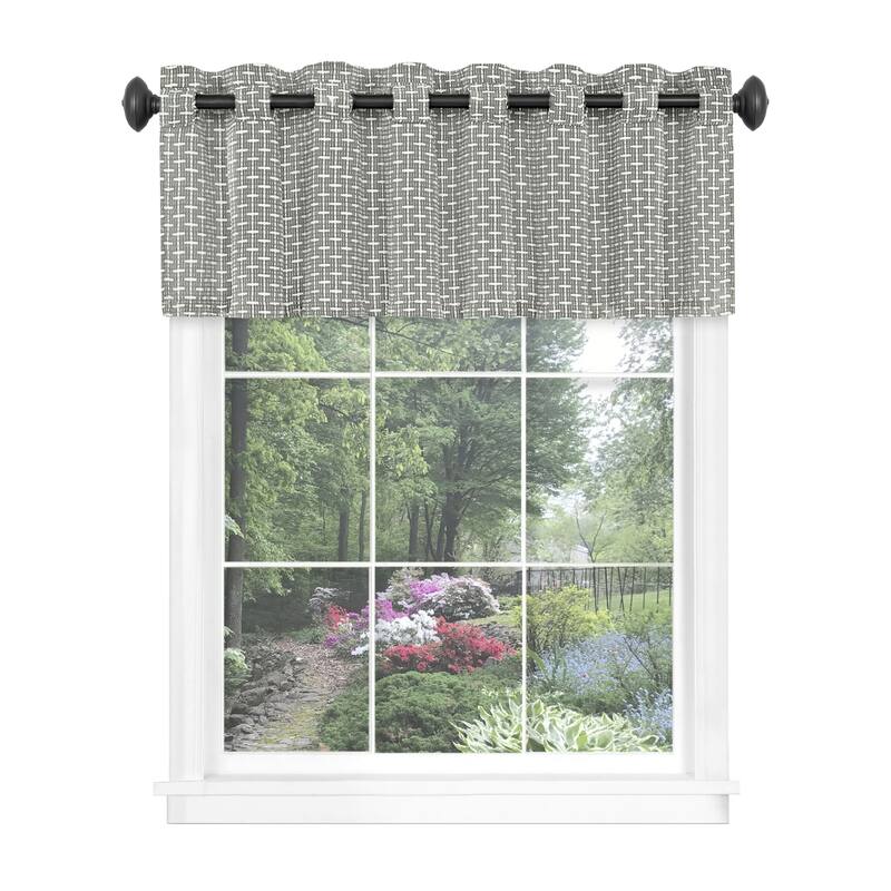 Achim Bedford Window Curtain Valance - 58" x 13" - 58" x 13"