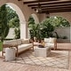 preview thumbnail 1 of 99, Nourison Easy Care Indoor/Outdoor Moroccan Trellis Area Rug 6' x 9' - Natural/Beige