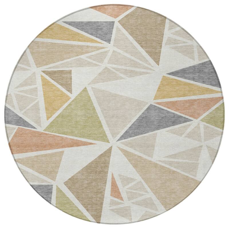 HomeRoots Geometric Transitional Rectangle Outdoor Rug
