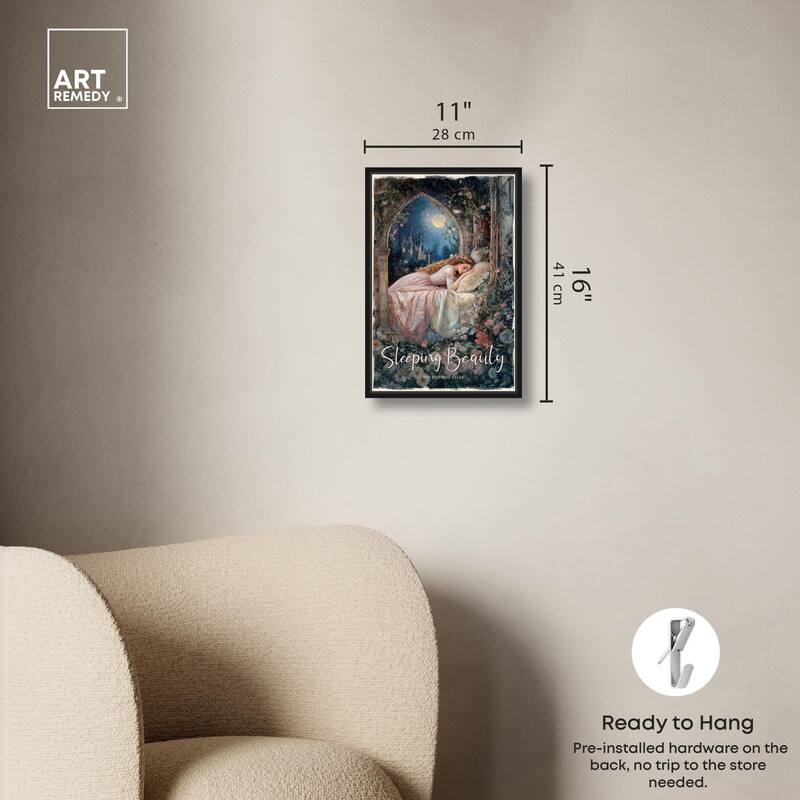 Classic Sleeping Beauty Canvas by Art Remedy