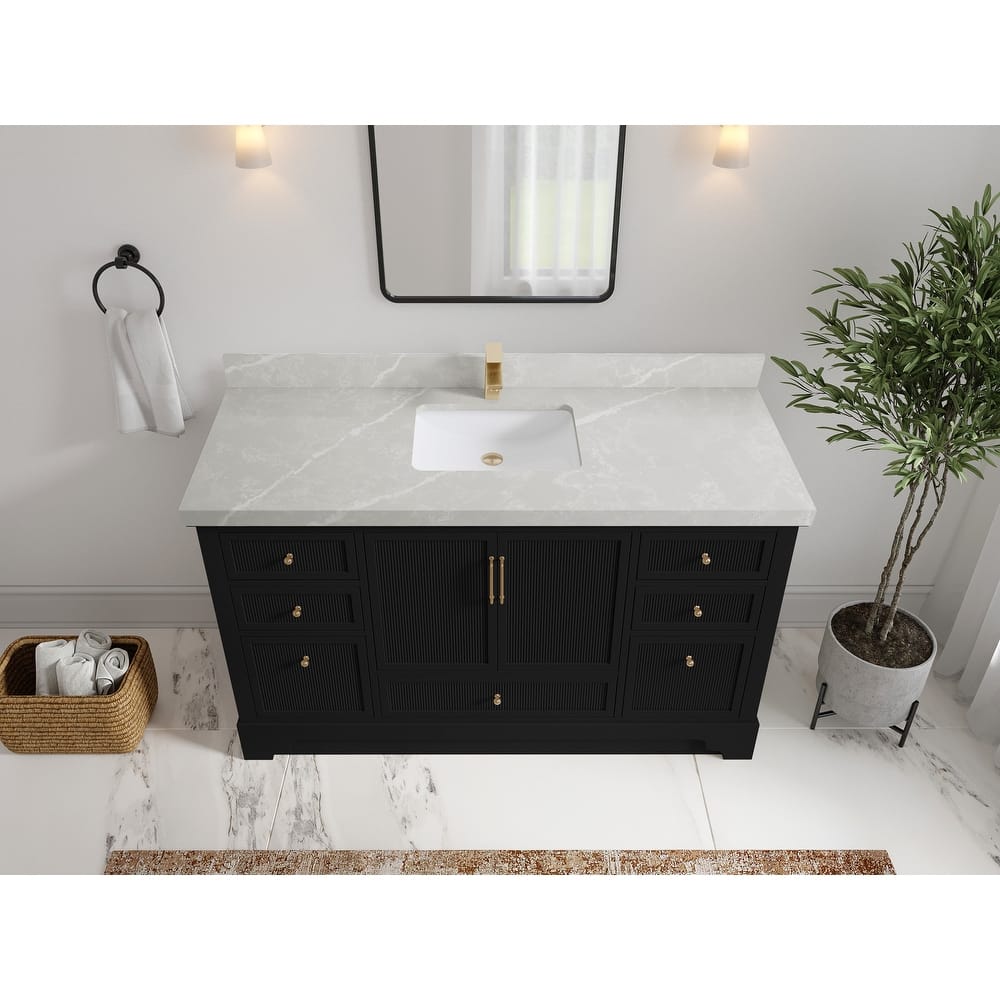 Willow Collections 60 in. W x 22 in. D Alys Single Sink Bathroom Vanity with Countertop