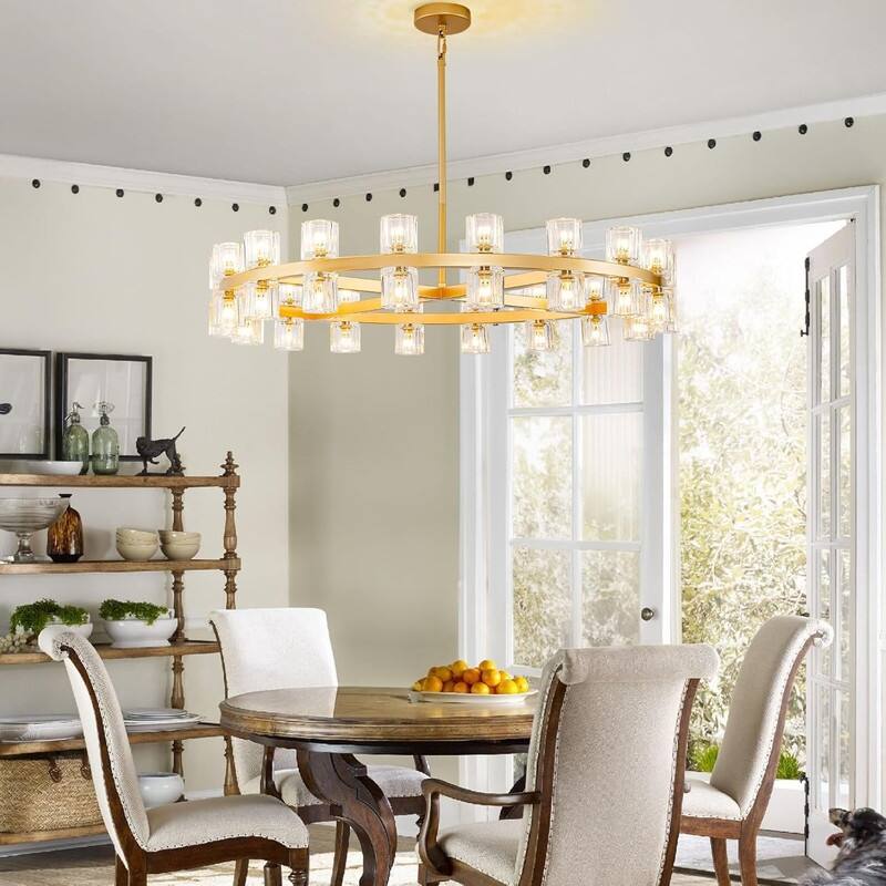KAYLA Modern Chandelier with K9 Crystal