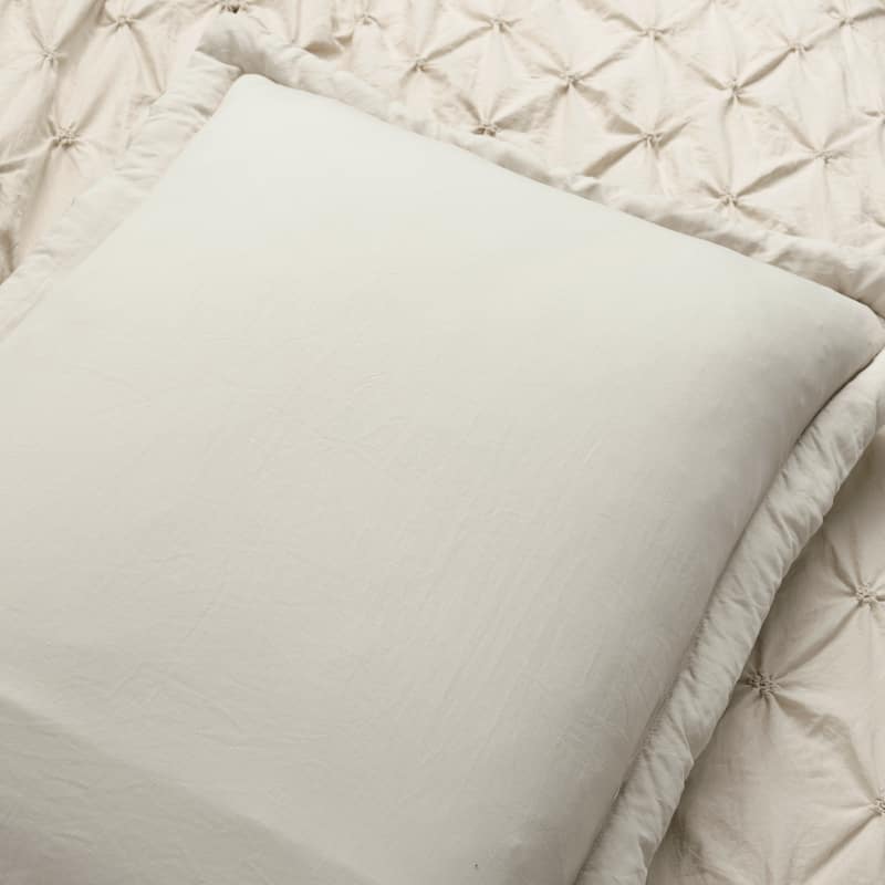 Lush Decor Ravello Pintuck Soft Oversized Duvet Cover 3 Piece Set