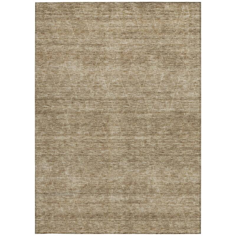 HomeRoots Geometric Transitional Rectangle Outdoor Rug