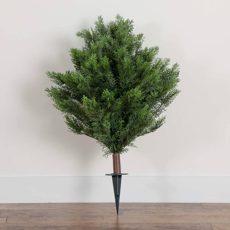 Cedar Bush Artificial Plant with Stakes - 3' - Green
