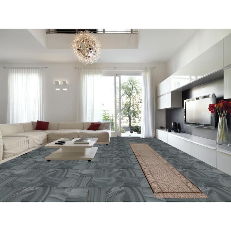 Hand Knotted Oriental Wool & Silk Carpet Traditional Floral Beige & Ivories Tabriz Runner Rug - 20' 4'' X 2' 7''