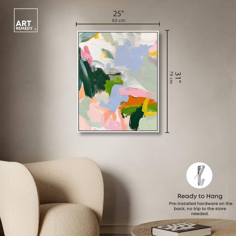 Color Palette Poetry Canvas by Art Remedy