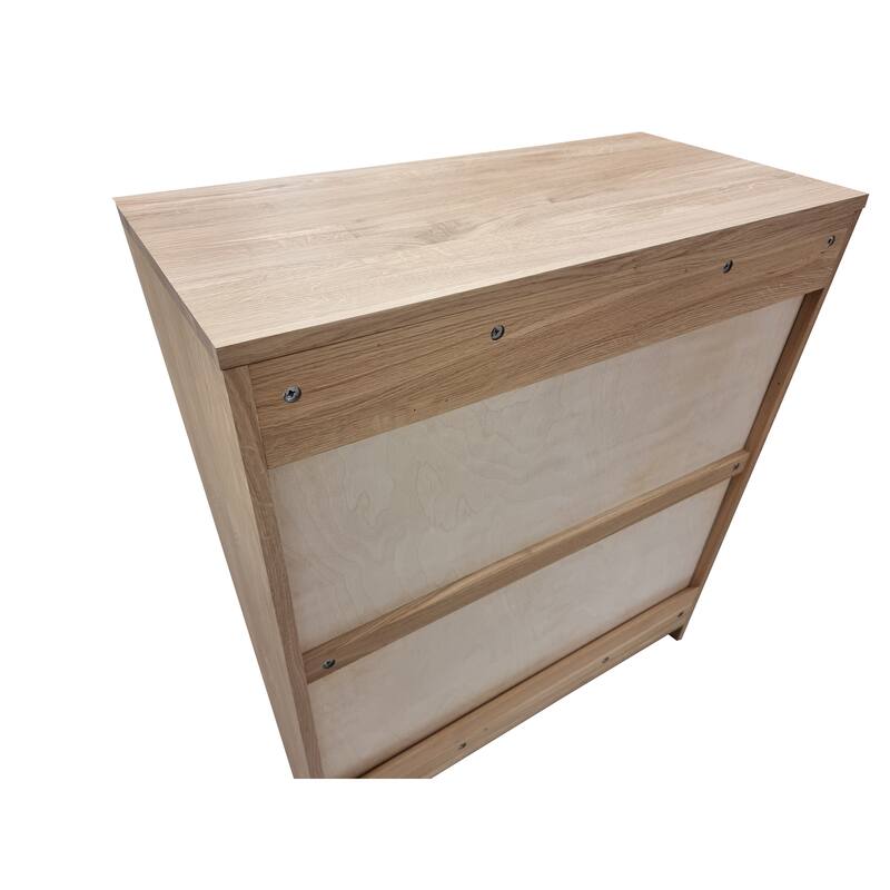 Palace Imports Premium 100% Solid European Oak Hardwood Modular Dining Room Cabinet with Shaker Doors - 64" Wide, 71.5" Tall