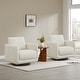 preview thumbnail 7 of 67, Spruce & Spring Rebecca Swivel Accent Chair Armchair with Back Cushion Set of 2 - Linen