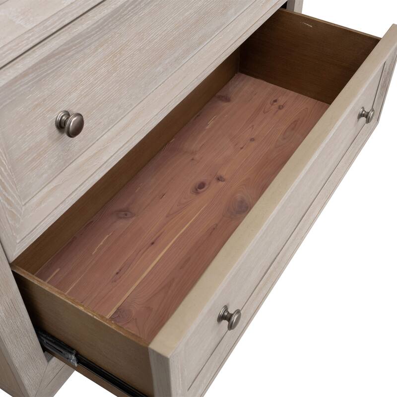 Furniture of America Durem Modern Classic 3-Piece Solid Wood Panel Bedroom Set with 2-Drawer Oversized Nightstand